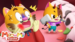 Ahí Hay Cinco Gérmenes de Caries | Más Canciones Infantiles | MeowMi Family Show Español🐱