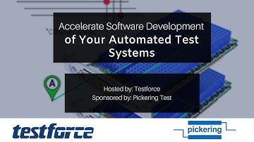 Accelerate Software Development of Your Automated Test Systems