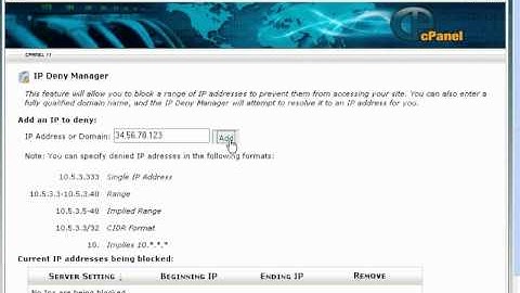 How to Video:  Deny or Block IP