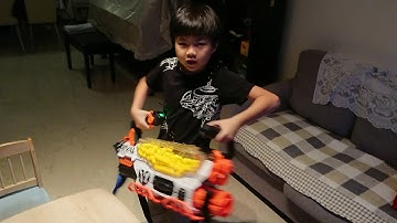 Test firing the Nerf Rival Prometheus