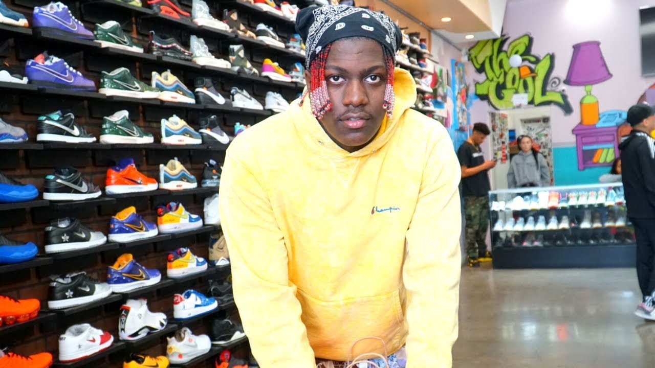 lil yachty sneaker shopping