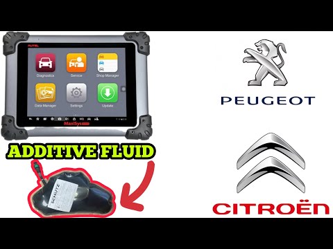 AUTEL How To Reset Citroen / Peugeot Additive Fluid Bag Warning! P15B3 P1446 P1445 P1496 P2563 P1490