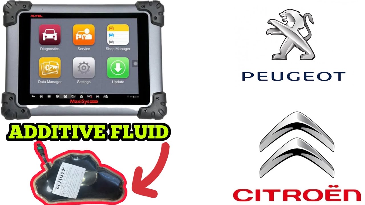Autel How To Reset Citroen / Peugeot Additive Fluid Bag Warning! P15B3 P1446 P1445 P1496 P2563 P1490 - Youtube
