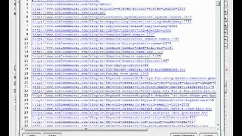 Scraping a Sitemap using Scrapebox