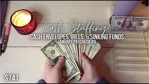 Stuffing My Cash Envelopes, Bills, Sinking Funds $741┃Jan. Pay #3┃This rollover $$$ is insane!!