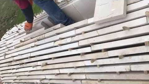 How to build a Catenary vault with stone ?