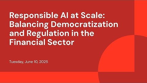 Responsible AI at Scale: Balancing Democratization and Regulation in the Financial Sector