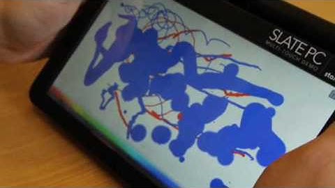 Stantum multitouch Slate PC prototype hands-on