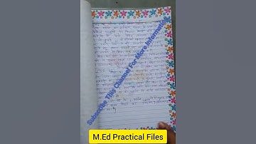 M.Ed Practical File || M.Ed Assignment#m.ed#M.ed#ccsu#practical #viral#youtubeshorts#ytshorts#video