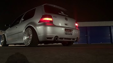 MK4 VW Golf R32 stock exhaust with resonator delete and flapper mod