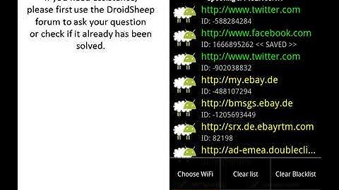 How to use the DroidSheep App