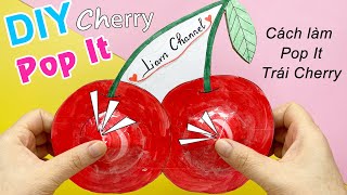 Cách làm Pop It Trái Cherry |?| DIY Viral TikTok Pop It Fidgets, DIY Cherry pop it  | Liam Channel