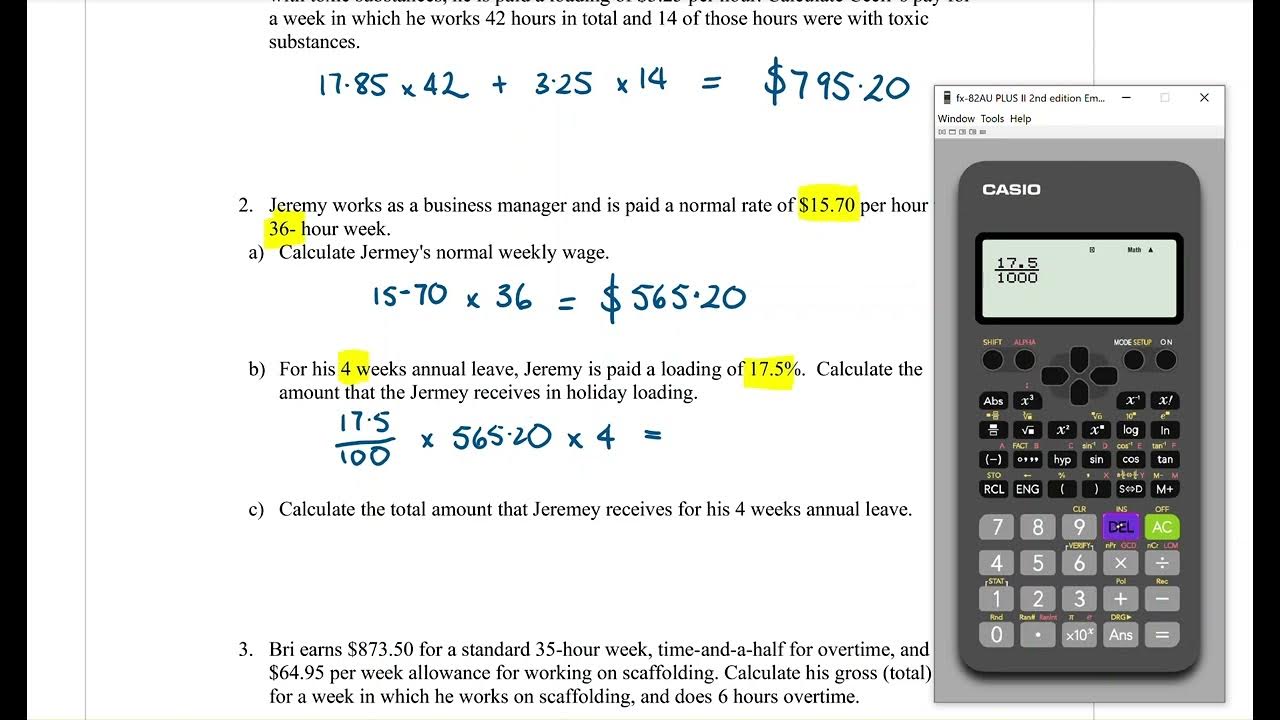 Year 8 Financial Maths 5 Loadings and Bonuses YouTube