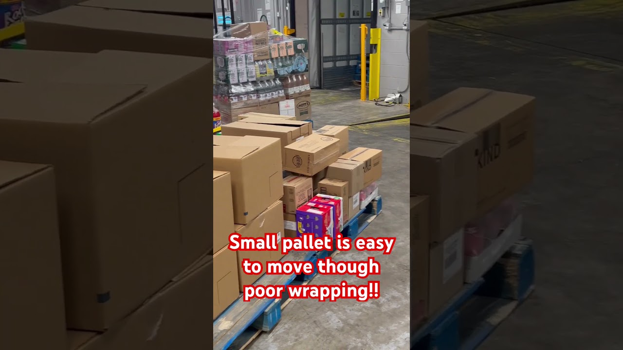 Small pallet is more stable and easy to move!! 