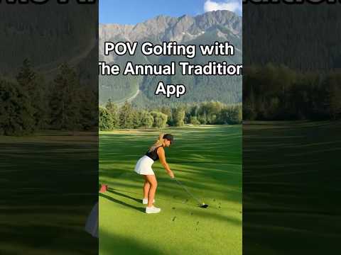 The best golf app for sharing rounds and drinks ⛳️ #funny #shorts #golf #girl #asmr