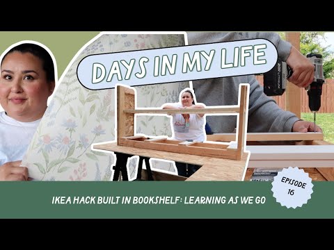 IKEA Hack Built-In Bookshelf: Learning As We Go | Melton Monday ep. 16