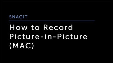 How to Record Picture-in-Picture with Snagit (Mac)