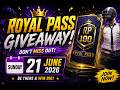 Royal pass giveaway by @JaatHere-Yt join and win Royal pass