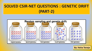 SOLVED CSIR-NET QUESTIONS ON GENETIC DRIFT | PART-2 | EVOLUTION & BEHAVIOUR