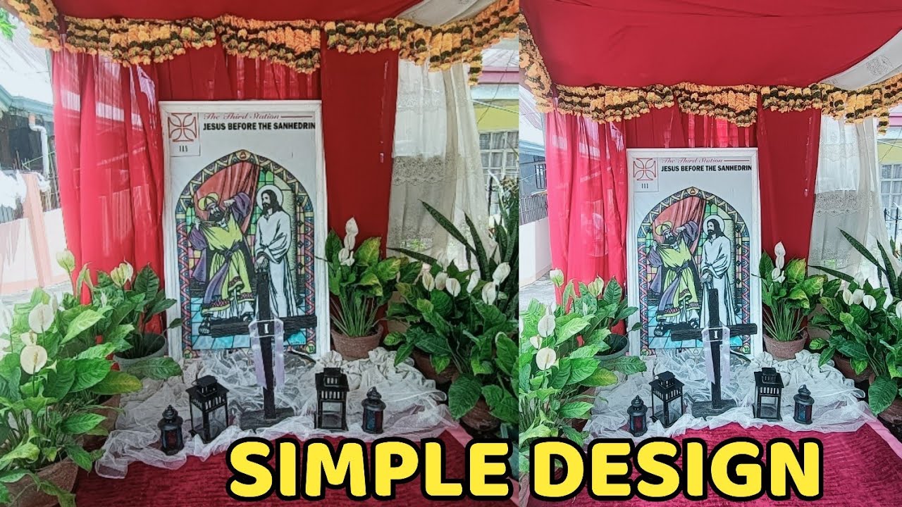 Station of The Cross Simple Design | Holy week Decorations (Tagalog ...