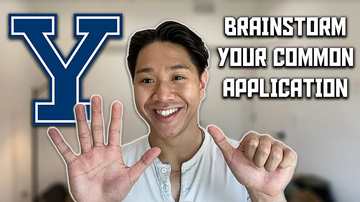 How to BRAINSTORM Ideas for Your COMMON APP Essays | 6 Tips From a YALE Student
