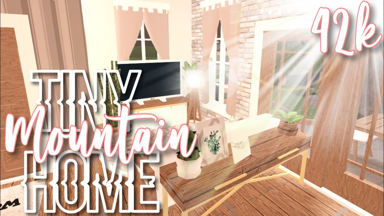 42k Tiny Mountain Home Bloxburg Roblox Mobile Speedbuild Youtube - roblox bloxburg aesthetic mountain home