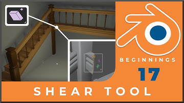 How to use the Shear Tool in Blender - Blender Beginner: Tutorial 17