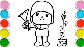 Cute Pocoyo With its trumpet 🎺. #Pocoyo #easydrawings #coloring #rainbowcoloring #pocoyotocolor Cute Pocoyo With its trumpet 🎺. #Pocoyo #easydrawings #coloring #rainbowcoloring #pocoyotocolor