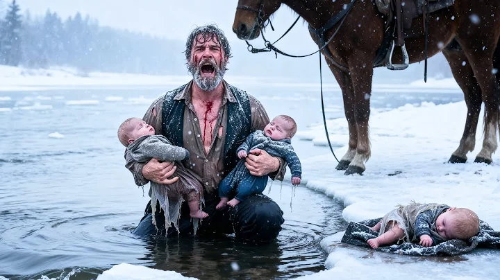 They Left Three Babies In An Icy Creek — But A Broken Cowboy Leapt In To Save Them Before They Sank.