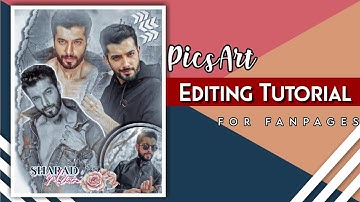 Editing Tutorial for fanpages❤️// PicsArt editing tutorial for fanpages 🦋// #sharadmalhotra
