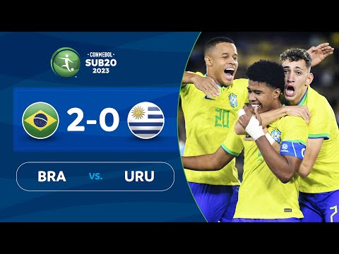 BRASIL vs URUGUAI  [2-0] | MELHORES MOMENTOS | CONMEBOL SUB20 2023