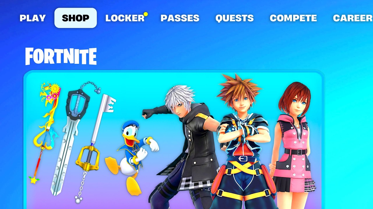 KINGDOM HEARTS COLLAB LEAKED FORTNITE..!!