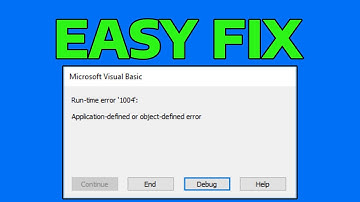 Fix Run Time Error 1004 Excel Cannot Open The File