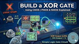 Build XOR Gate Using CMOS | PMOS & NMOS Explained