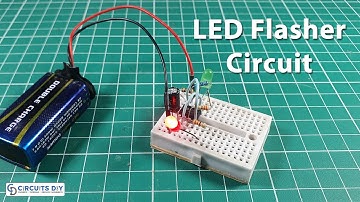 Simple LED Flasher Circuit using 555 Timer