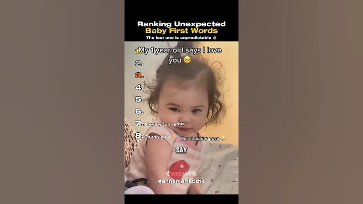 Ranking Unexpected Baby First Words 👶