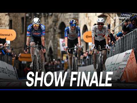 Video VAN DER POEL batte del Toro e PELLIZZARI: che arrivo a tre! | TIRRENO-ADRIATICO 2026 | ULTIMO KM