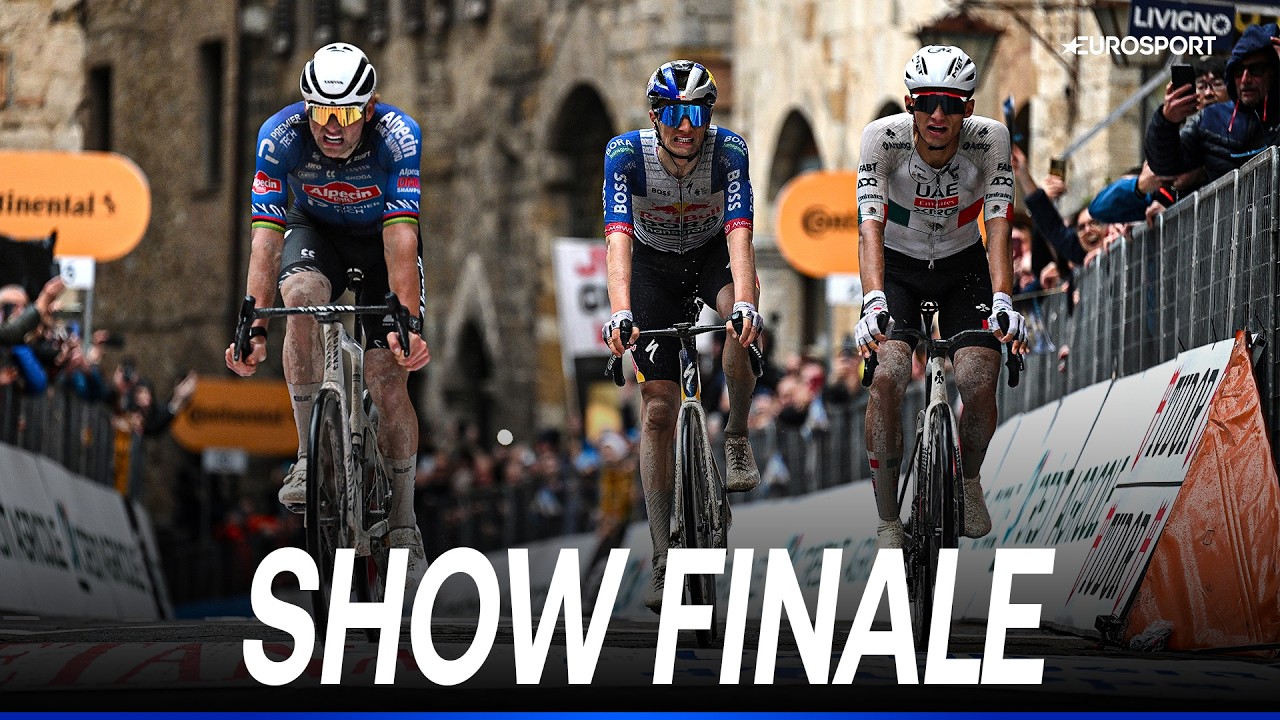 VAN DER POEL batte del Toro e PELLIZZARI: che arrivo a tre! | TIRRENO-ADRIATICO 2026 | ULTIMO KM