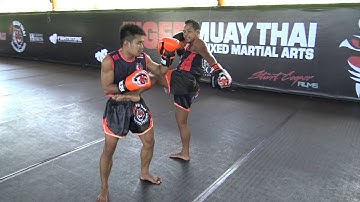 Muay Thai Technique: Pivot Around Opponent - Kick