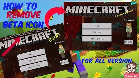 How to remove beta text in Minecraft