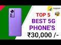 🔥Top 5 Best 5G Phone's ₹30,000 🥳..! Top 5 Best smartphone in (2025 ) #review 