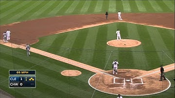 CLE@CWS: Brantley grounds sharp RBI single up middle