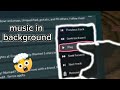 How to play music in the background with the new update quest 2