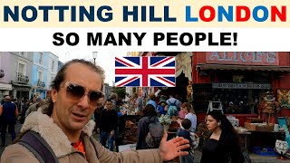 First time in NOTTING HILL, London - exploring Portobello Road Market