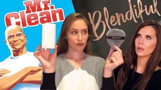 Blendiful vs Magic Eraser FULL FACE of Makeup