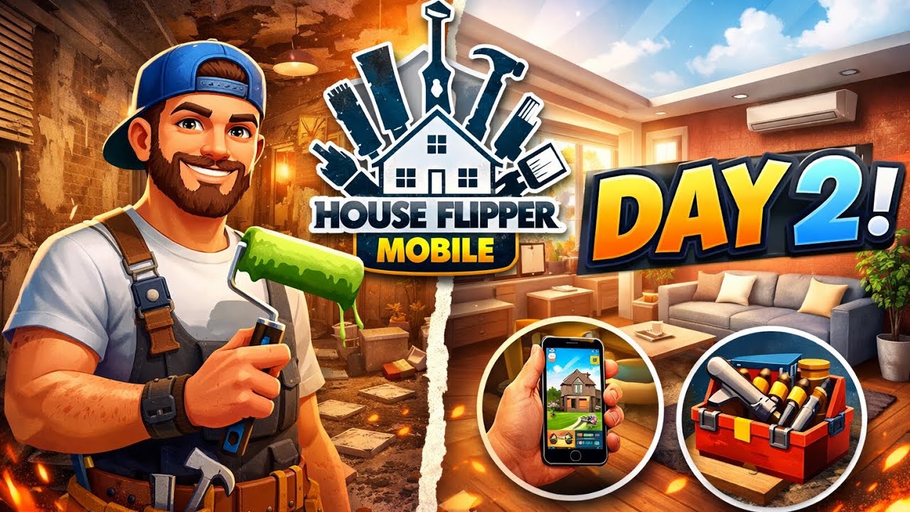 House flipper mobile gameplay Day two 🏕