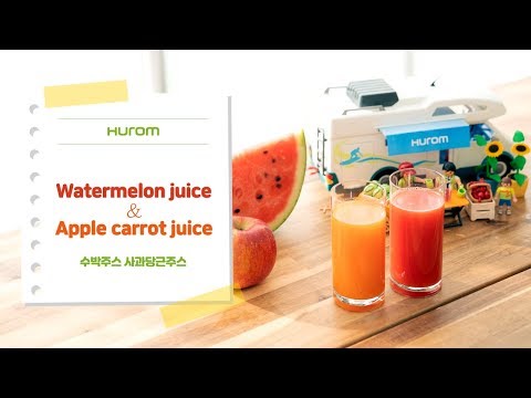 건강한 여름 나기 수박주스와 사과당근주스 ㅣ Watermelon juice & Apple carrot juice recipe [휴롬레시피]