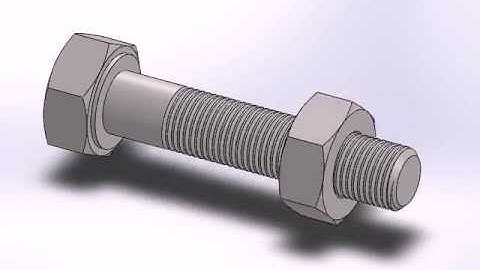 Nut & Bolt Motion Study SolidWorks
