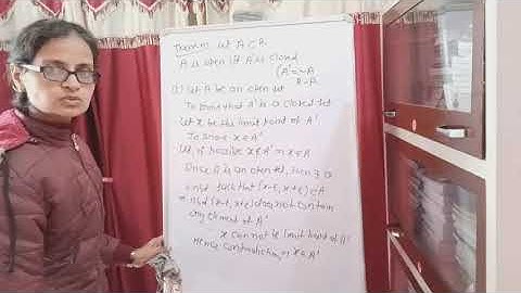 real analysis- complement of a closed set is an open set- lecture 18