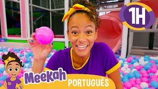 😁 Meekah Visita um Parque Coberto! 😁 | 1 HORA DA MEEKAH BRASIL! | Moonbug Kids em Portuguê